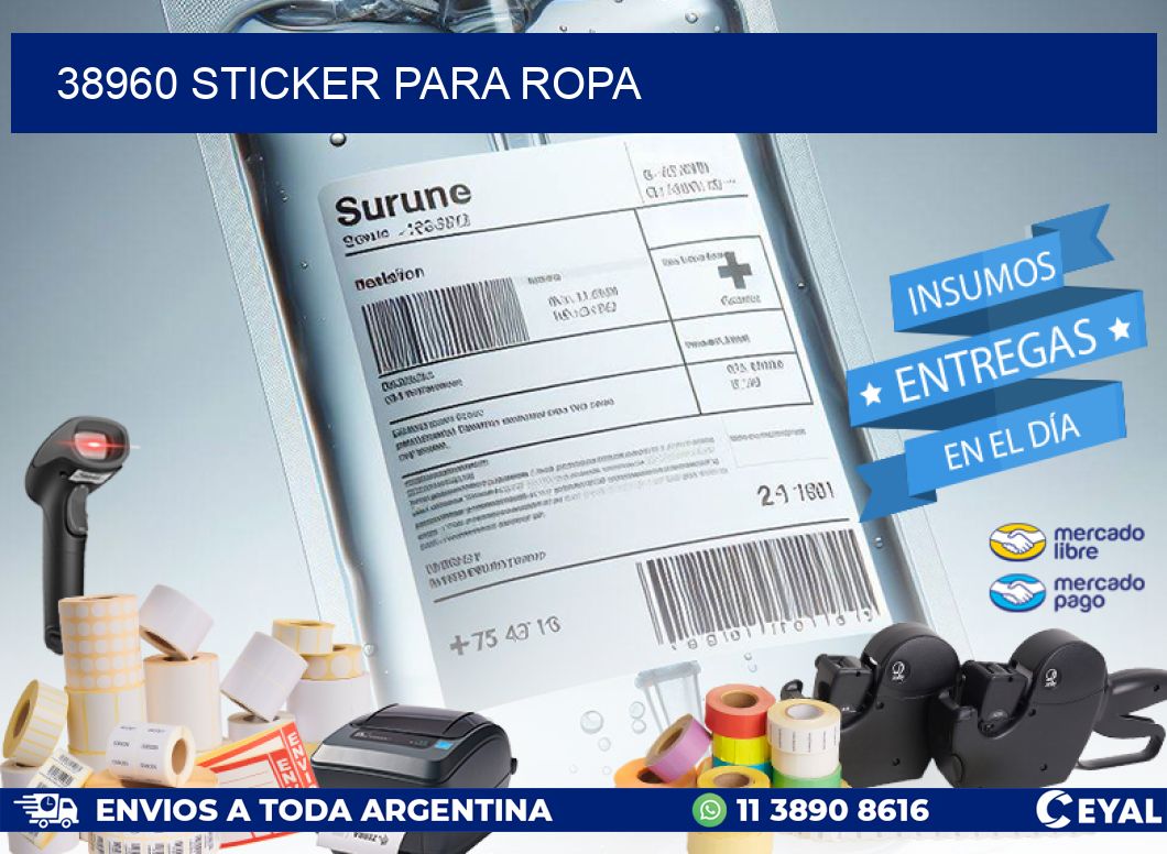 38960 STICKER PARA ROPA