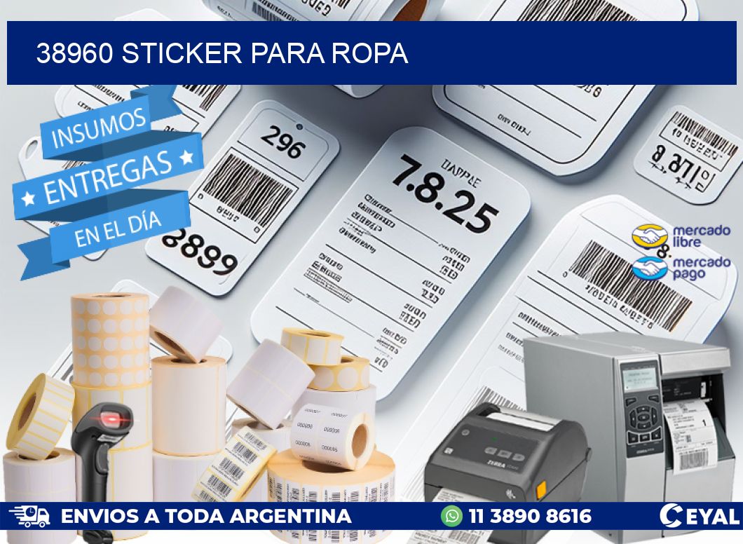 38960 STICKER PARA ROPA