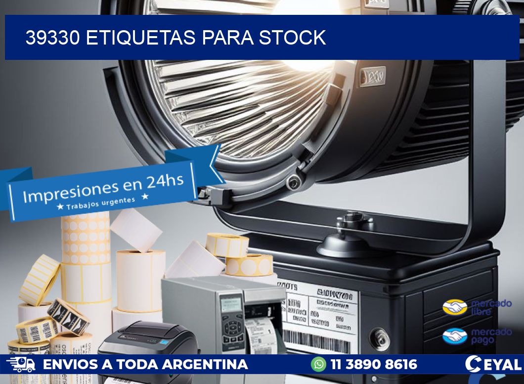 39330 ETIQUETAS PARA STOCK