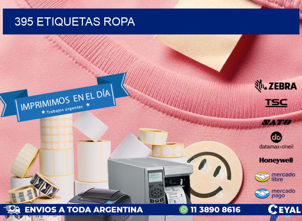 395 ETIQUETAS ROPA