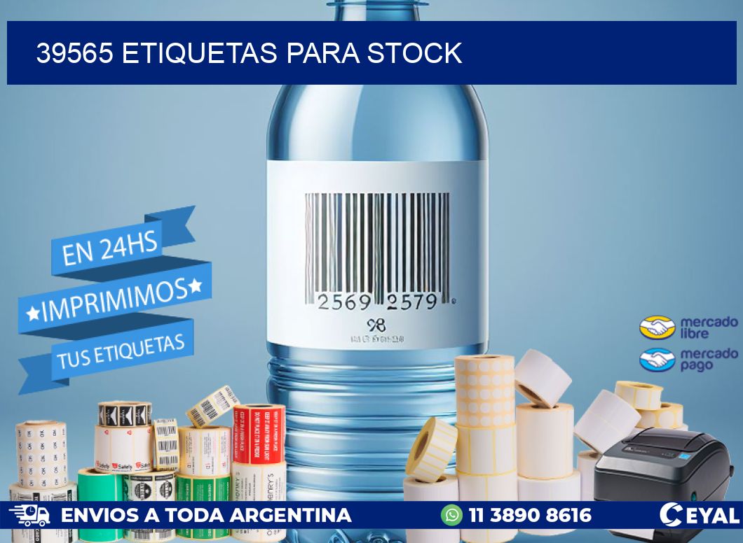 39565 ETIQUETAS PARA STOCK