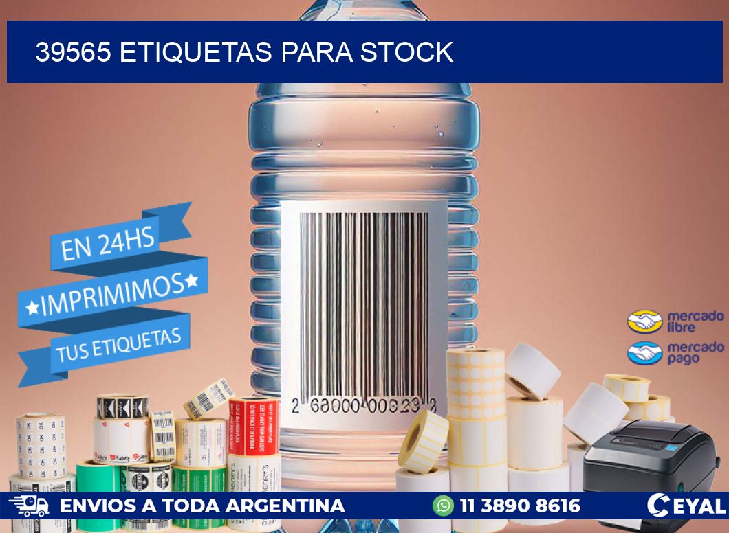 39565 ETIQUETAS PARA STOCK