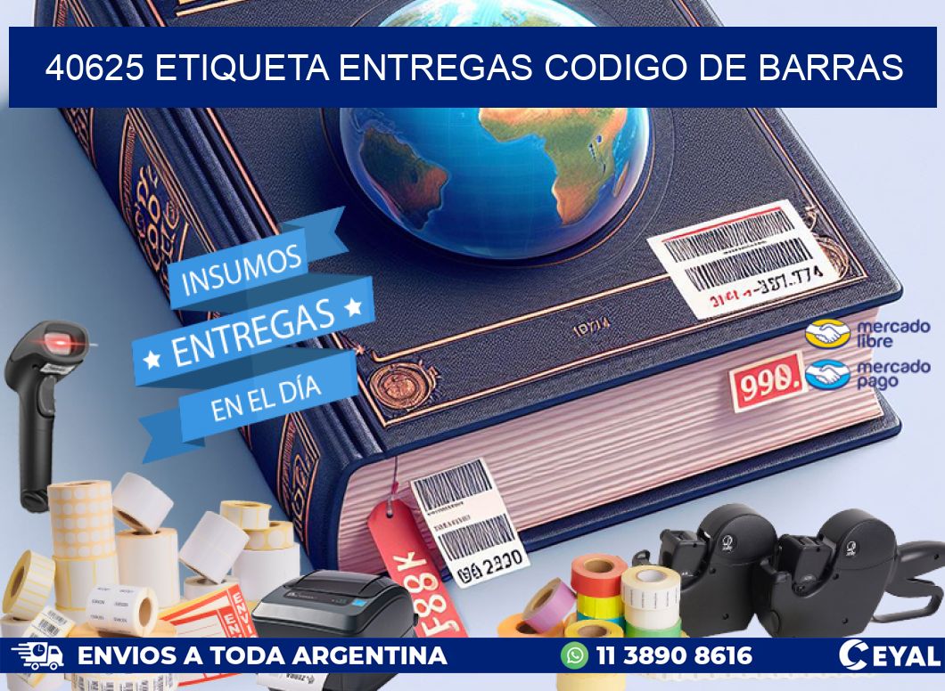 40625 ETIQUETA ENTREGAS CODIGO DE BARRAS