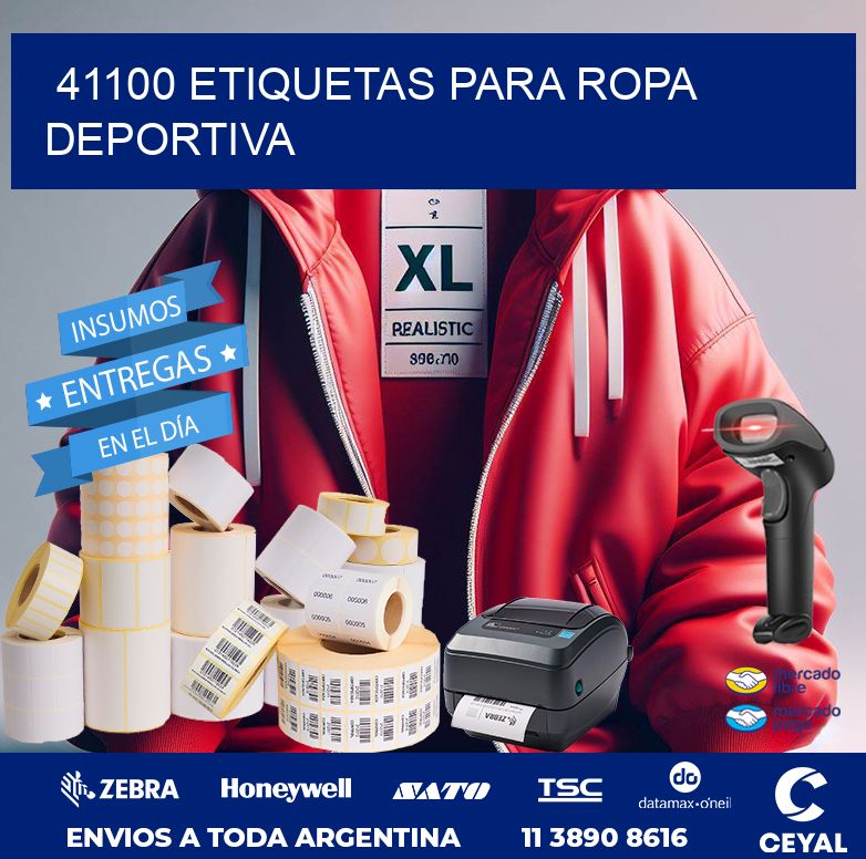 41100 ETIQUETAS PARA ROPA DEPORTIVA