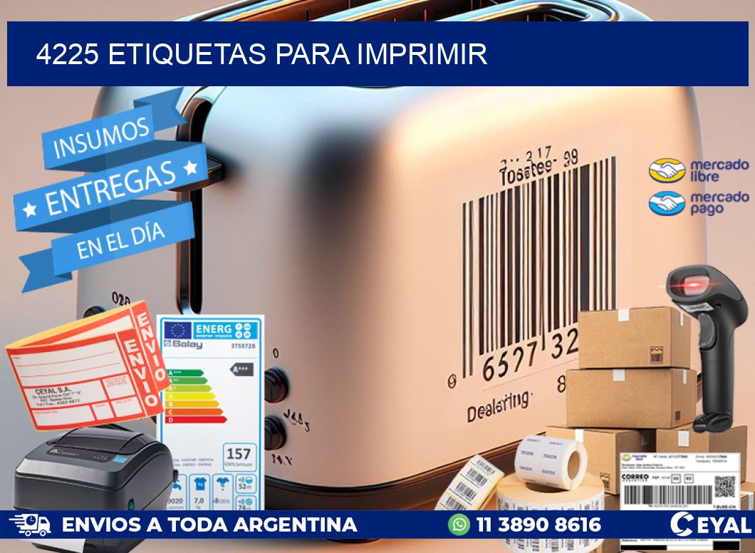 4225 etiquetas para imprimir