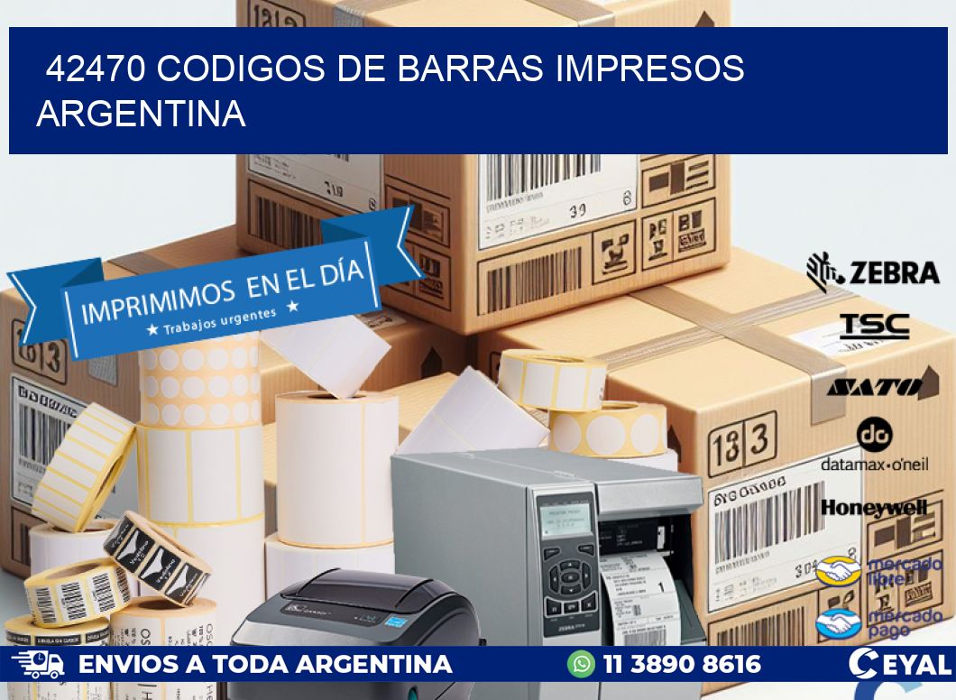 42470 codigos de barras impresos argentina