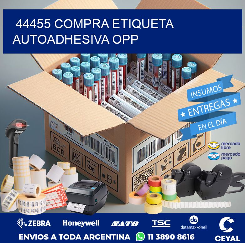 44455 COMPRA ETIQUETA AUTOADHESIVA OPP