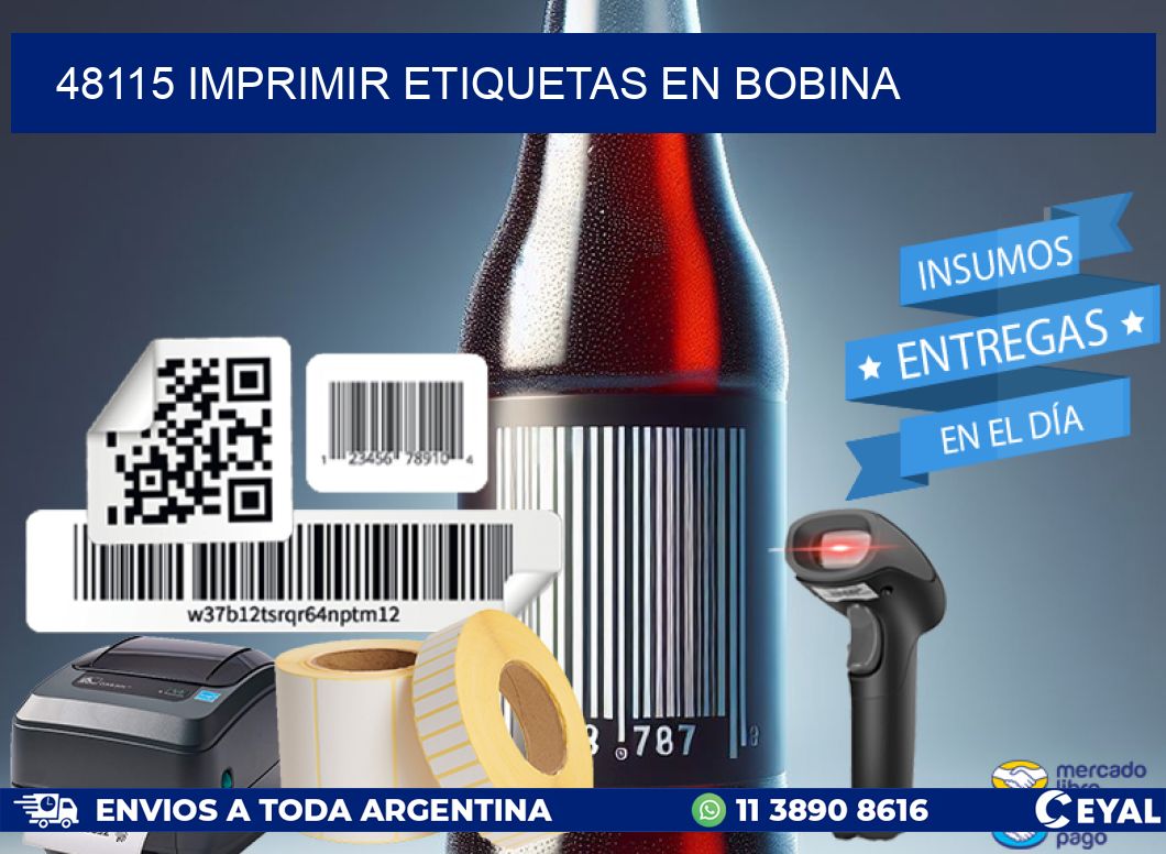 48115 imprimir etiquetas en bobina