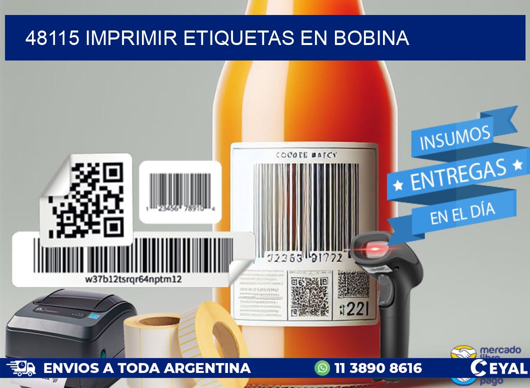 48115 imprimir etiquetas en bobina