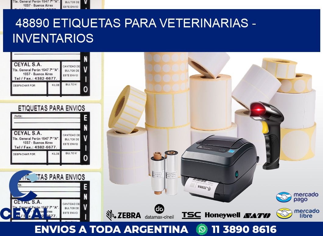 48890 ETIQUETAS PARA VETERINARIAS - INVENTARIOS