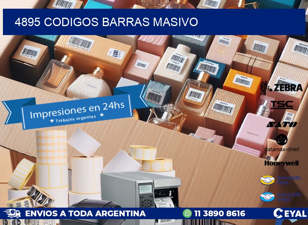 4895 CODIGOS BARRAS MASIVO