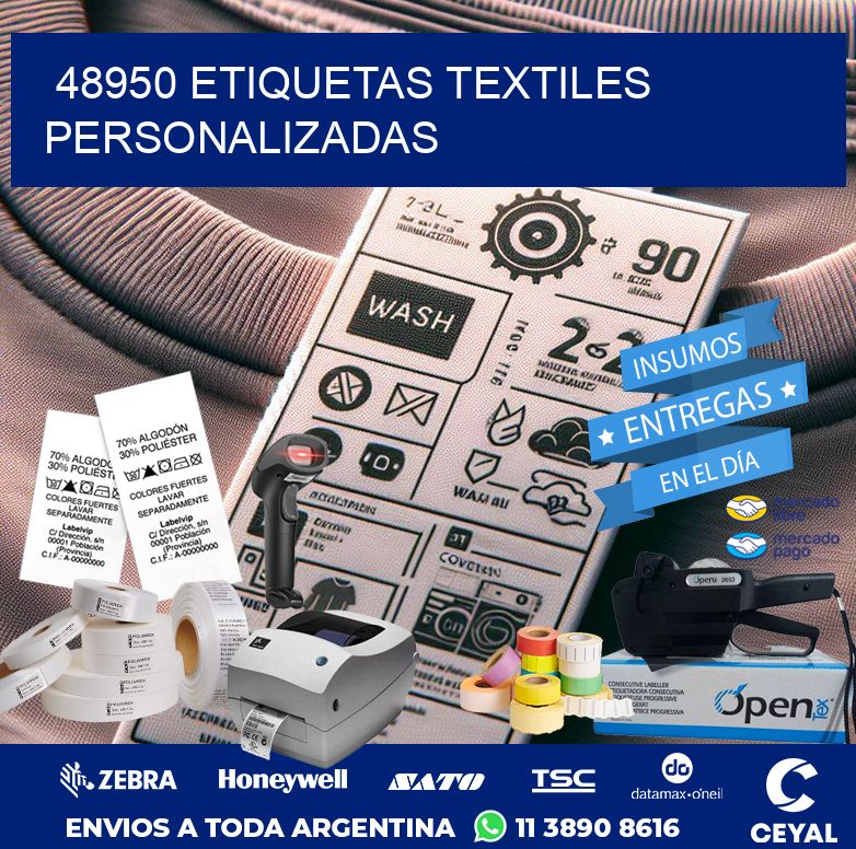 48950 ETIQUETAS TEXTILES PERSONALIZADAS