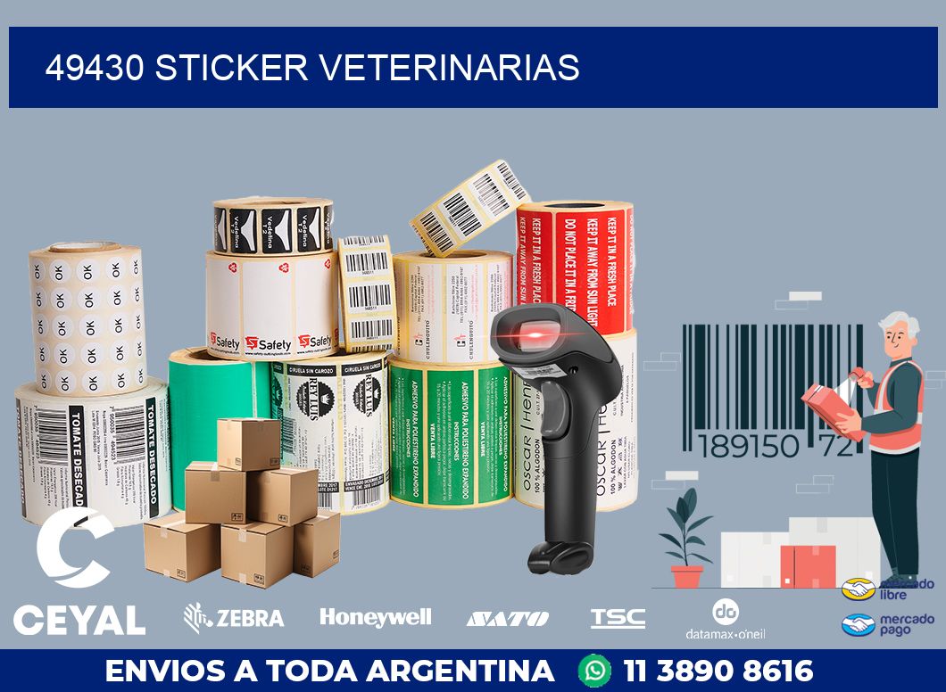 49430 STICKER VETERINARIAS