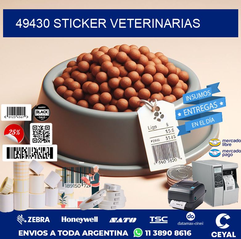 49430 STICKER VETERINARIAS