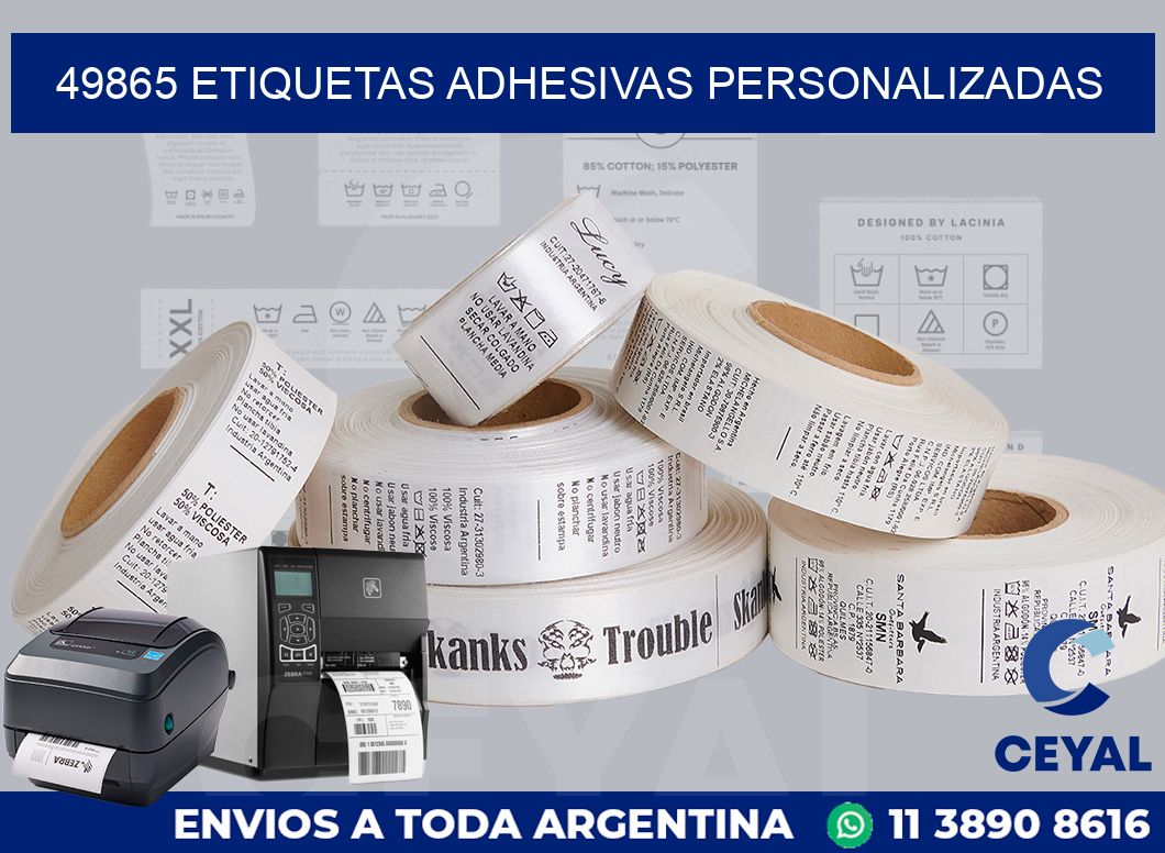 49865 etiquetas adhesivas personalizadas