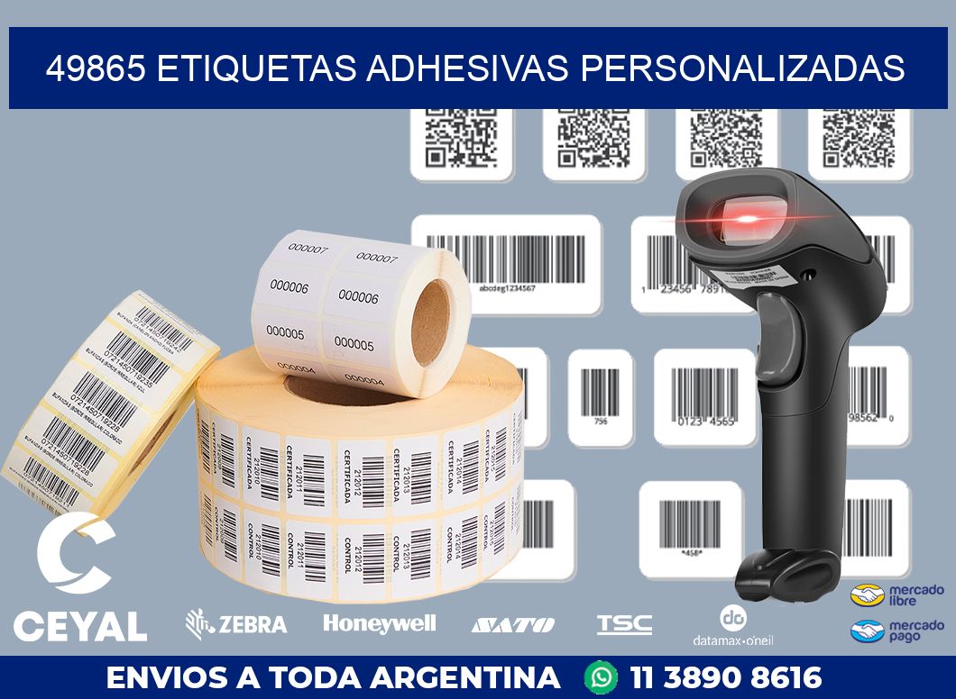 49865 etiquetas adhesivas personalizadas