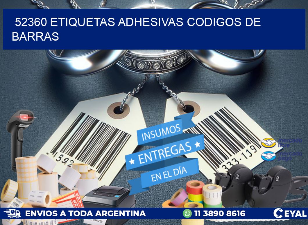 52360 ETIQUETAS ADHESIVAS CODIGOS DE BARRAS