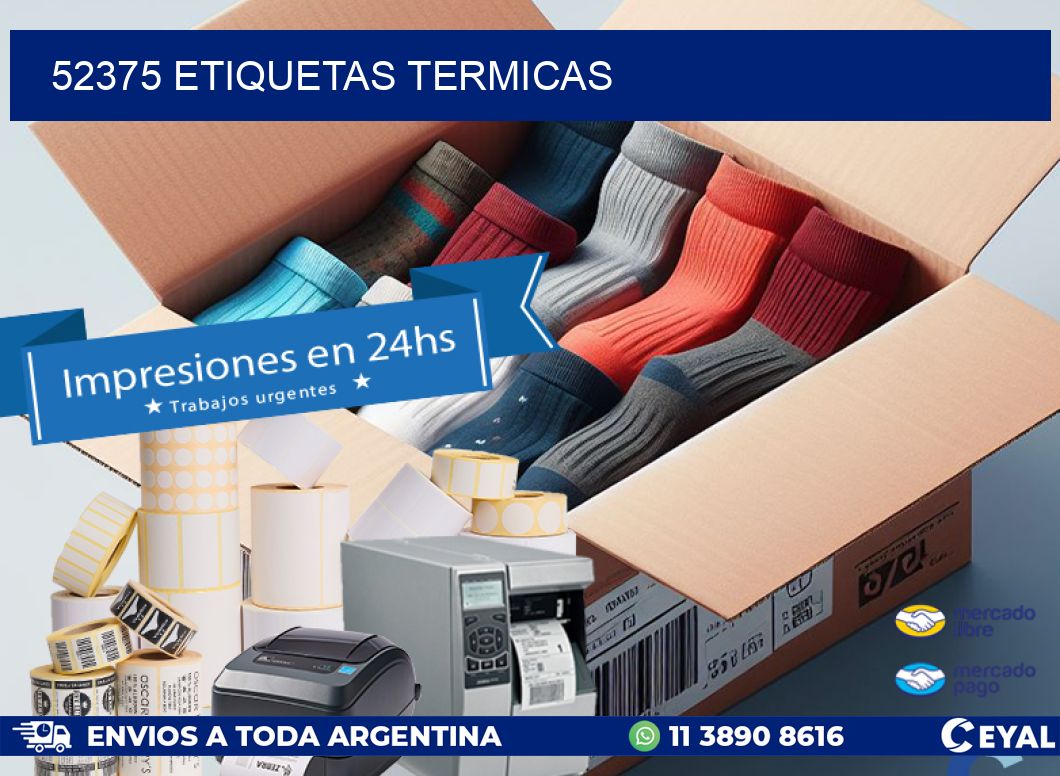 52375 ETIQUETAS TERMICAS