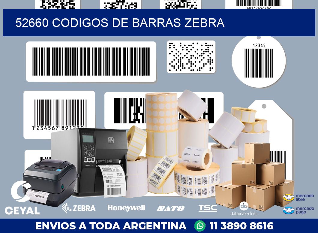 52660 codigos de barras zebra