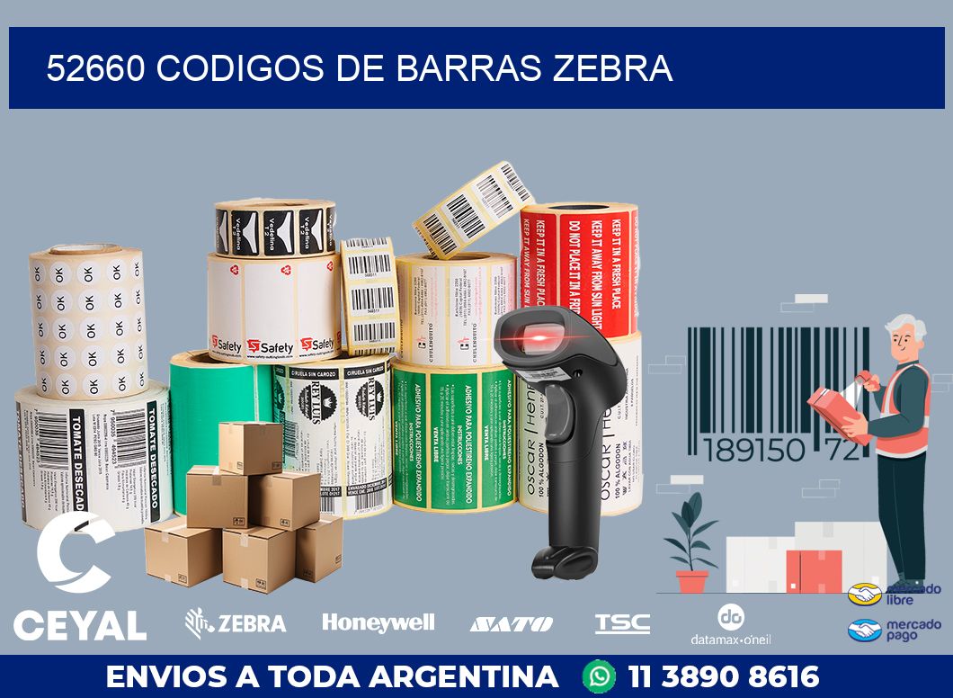 52660 codigos de barras zebra