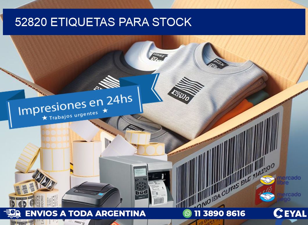 52820 ETIQUETAS PARA STOCK