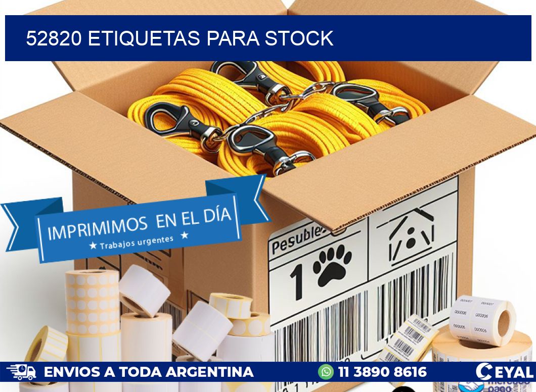 52820 ETIQUETAS PARA STOCK