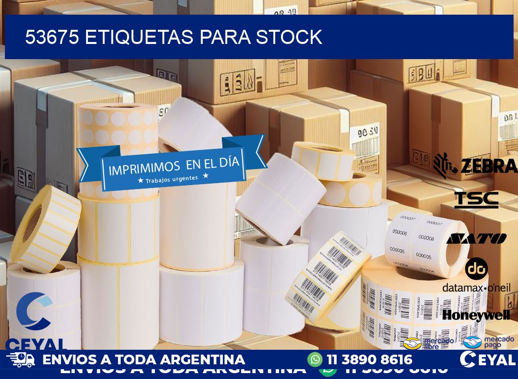53675 ETIQUETAS PARA STOCK