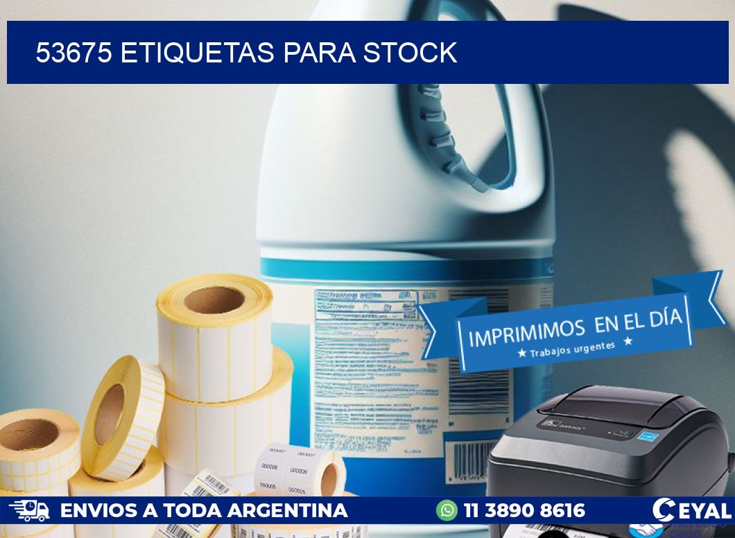 53675 ETIQUETAS PARA STOCK