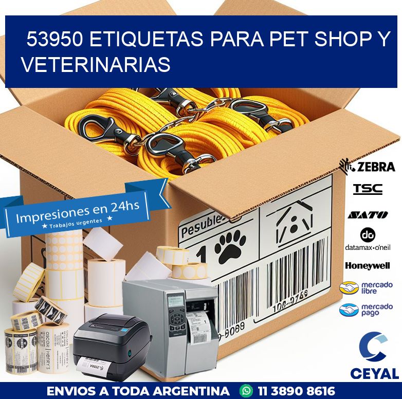 53950 ETIQUETAS PARA PET SHOP Y VETERINARIAS