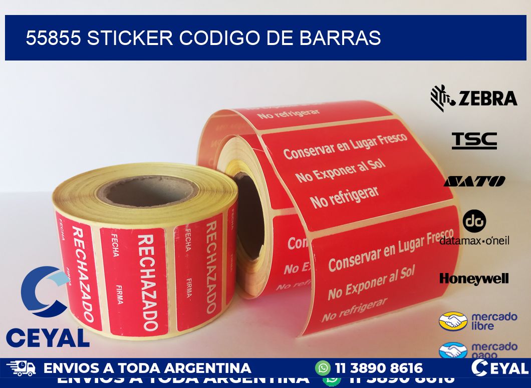 55855 STICKER CODIGO DE BARRAS