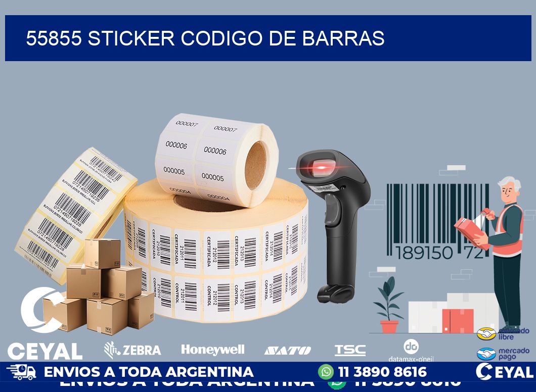 55855 STICKER CODIGO DE BARRAS