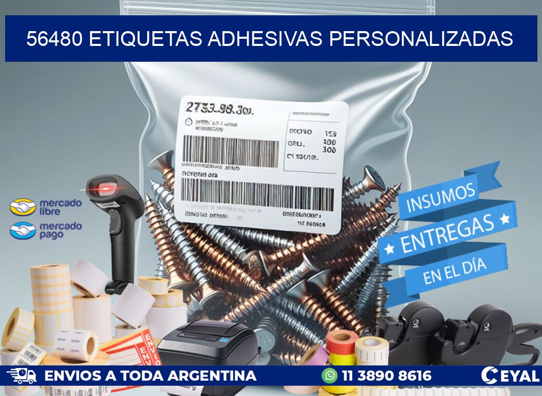 56480 Etiquetas adhesivas personalizadas