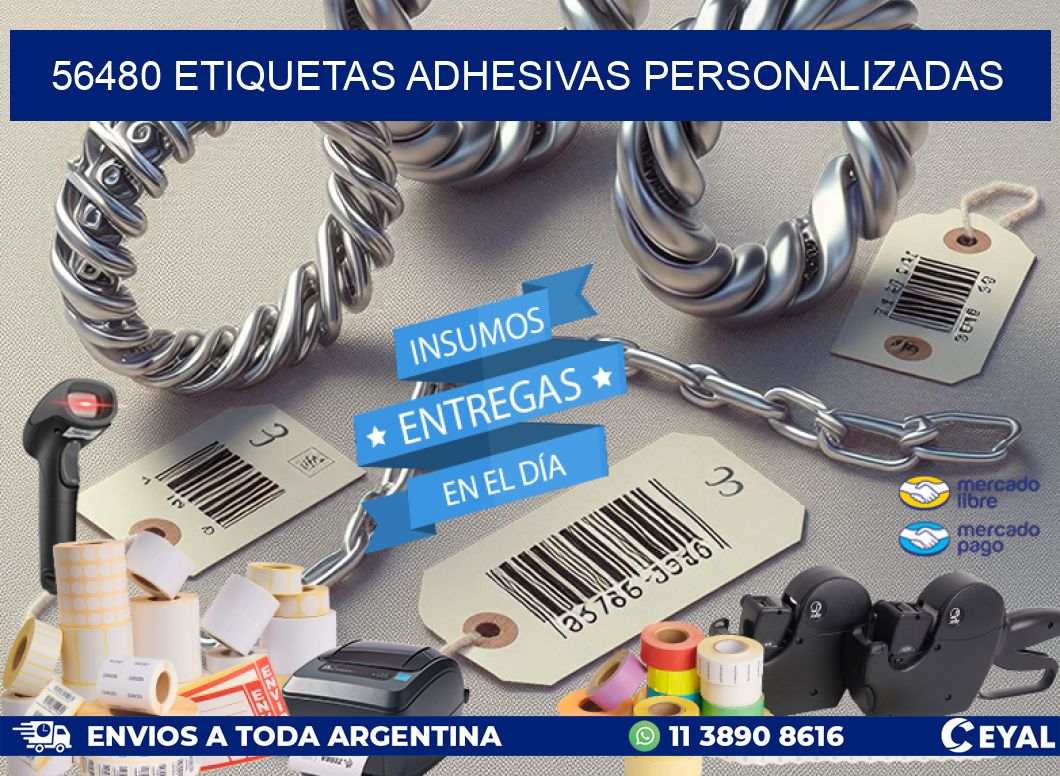 56480 Etiquetas adhesivas personalizadas