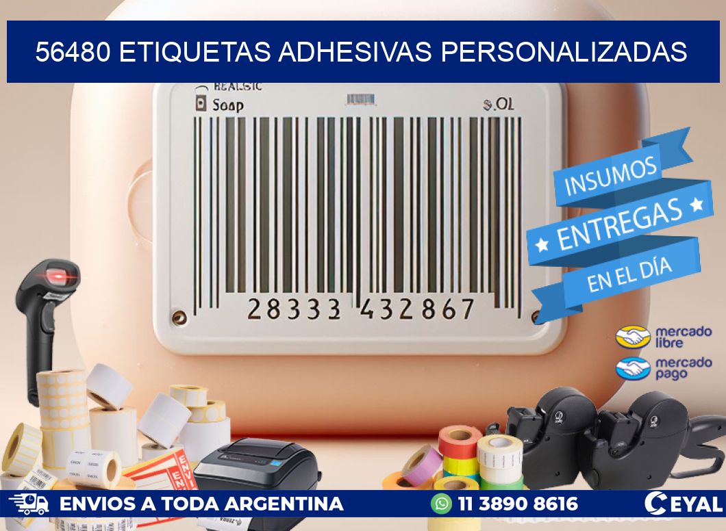 56480 Etiquetas adhesivas personalizadas