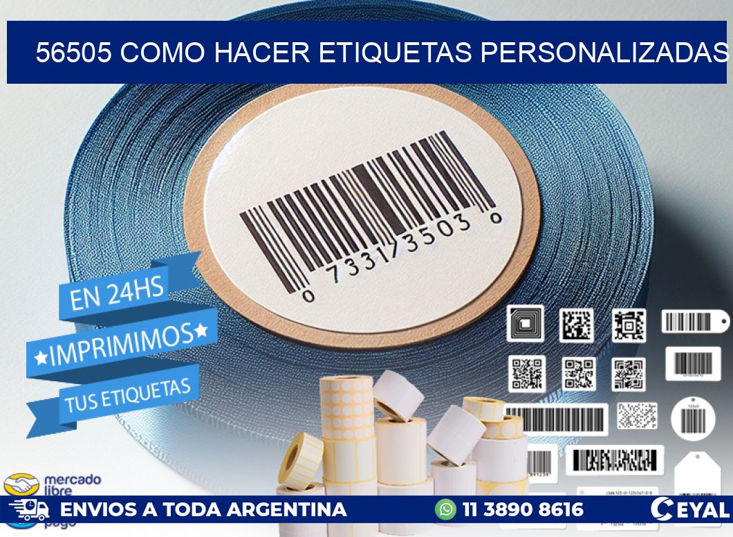 56505 como hacer etiquetas personalizadas