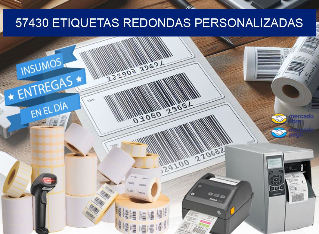 57430 ETIQUETAS REDONDAS PERSONALIZADAS
