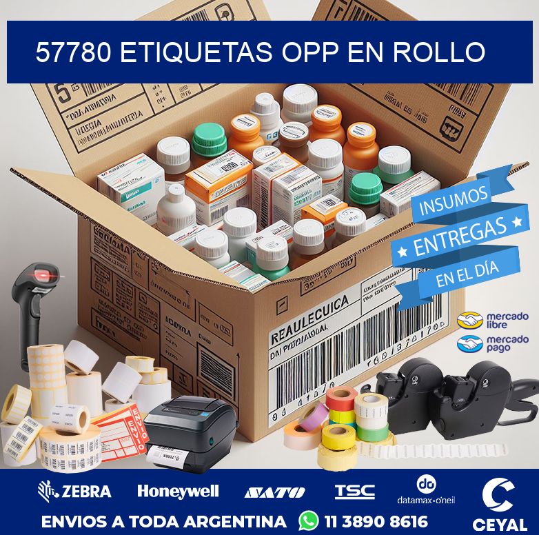 57780 ETIQUETAS OPP EN ROLLO