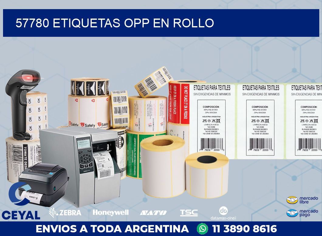 57780 ETIQUETAS OPP EN ROLLO