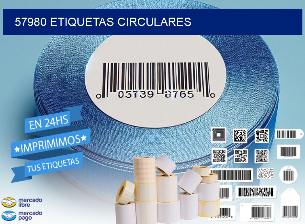 57980 ETIQUETAS CIRCULARES