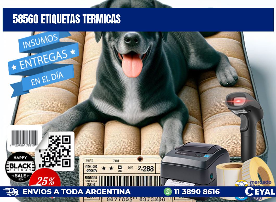 58560 ETIQUETAS TERMICAS