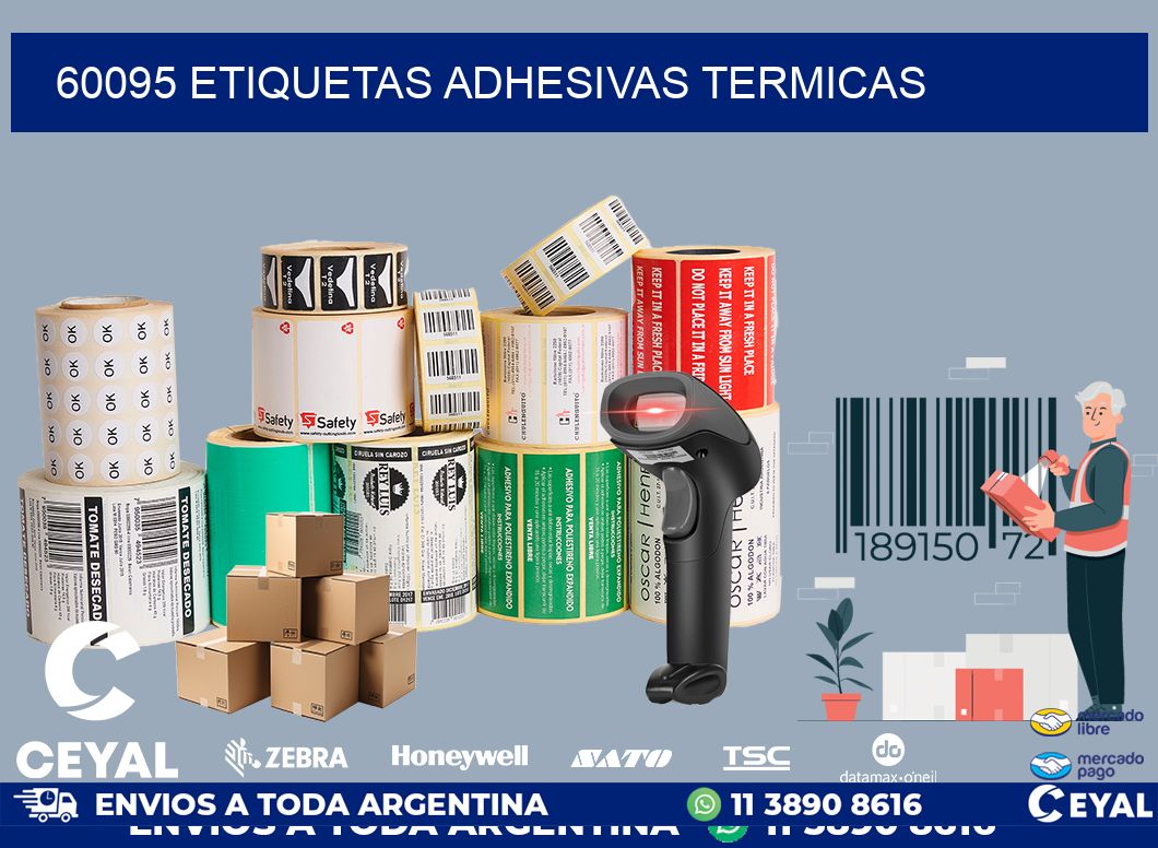 60095 etiquetas adhesivas termicas