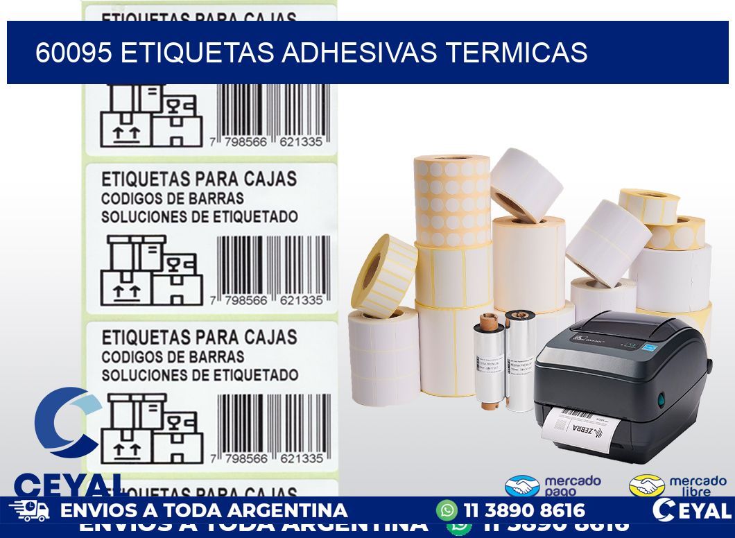 60095 etiquetas adhesivas termicas