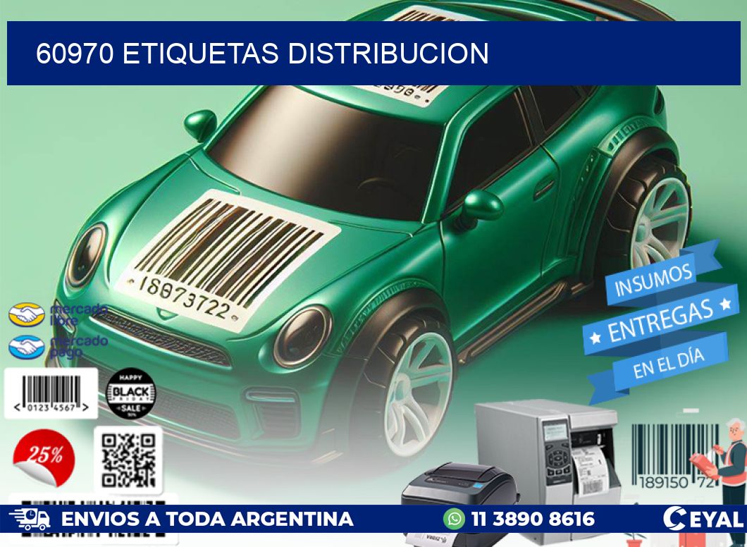 60970 etiquetas distribucion