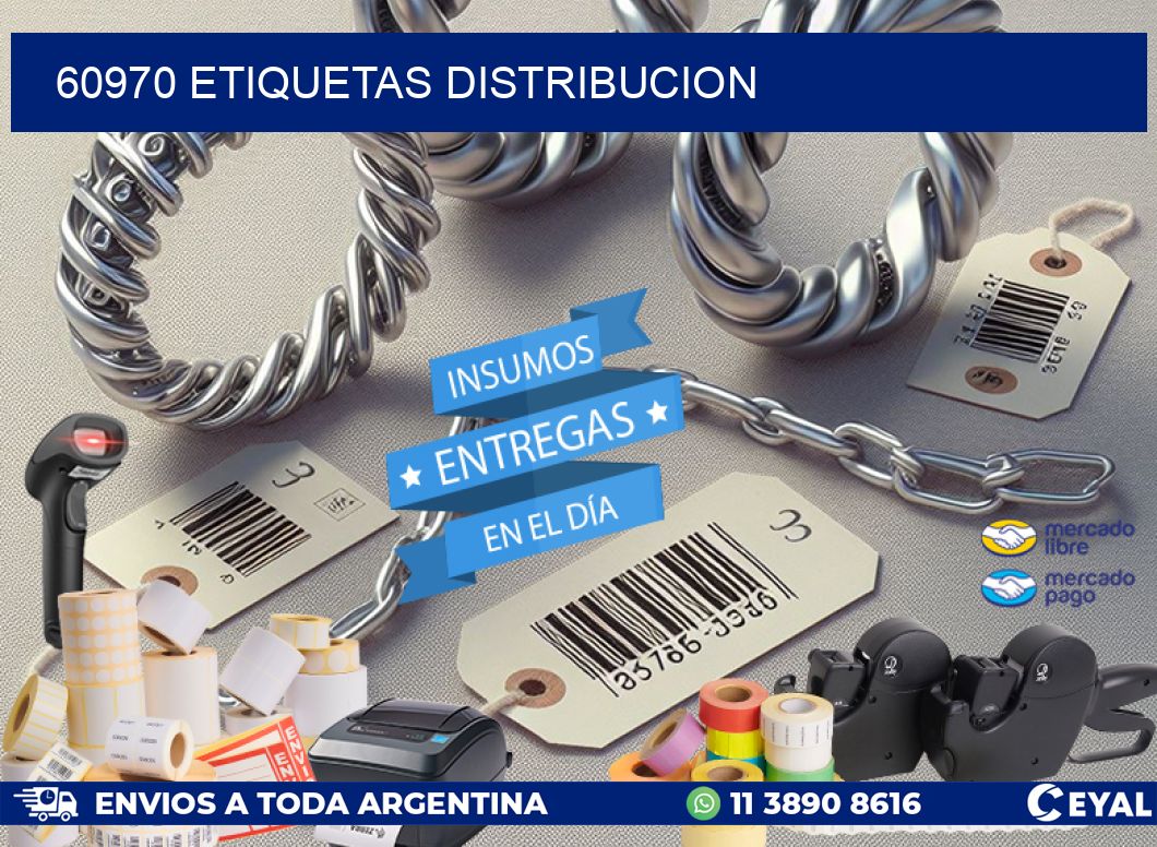 60970 etiquetas distribucion