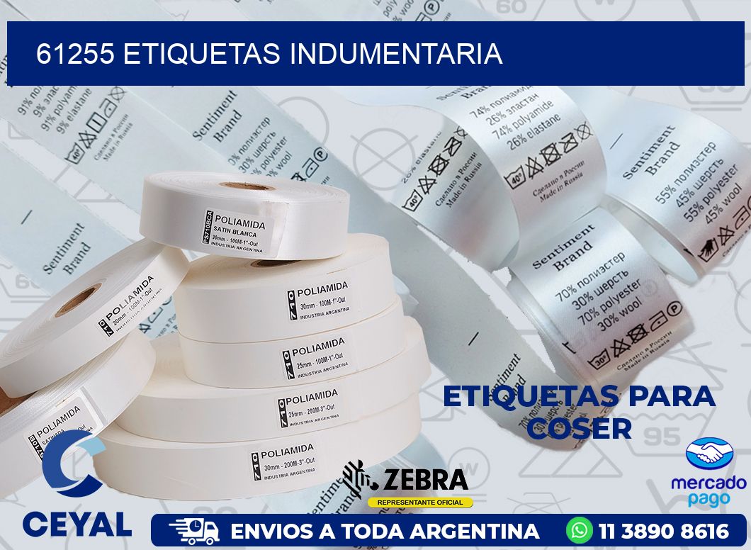 61255 ETIQUETAS INDUMENTARIA