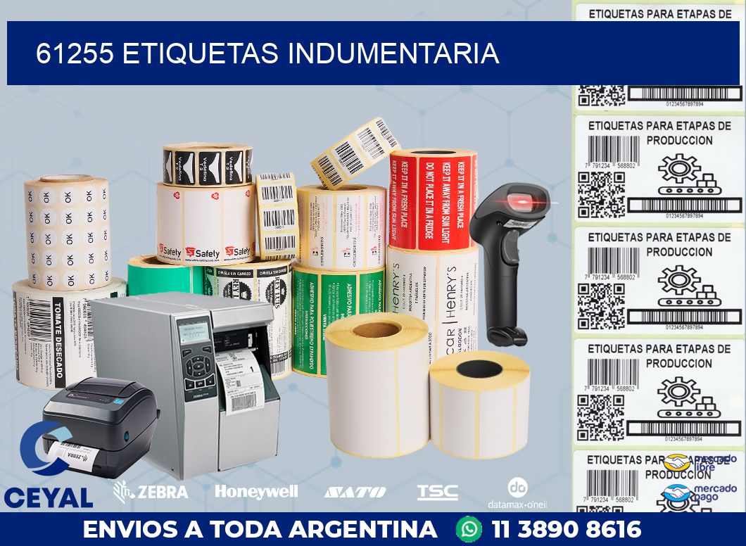 61255 ETIQUETAS INDUMENTARIA