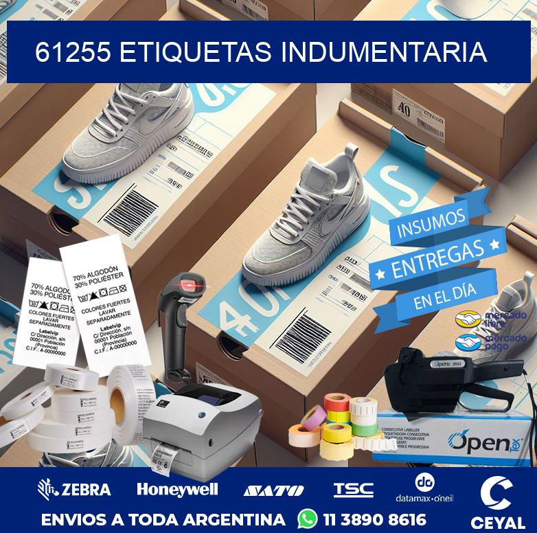 61255 ETIQUETAS INDUMENTARIA
