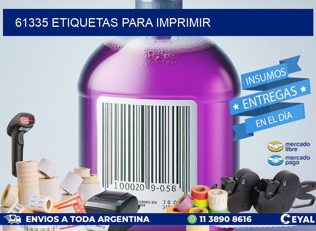 61335 ETIQUETAS PARA IMPRIMIR