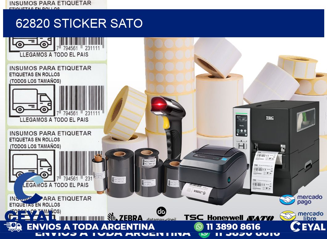 62820 sticker sato