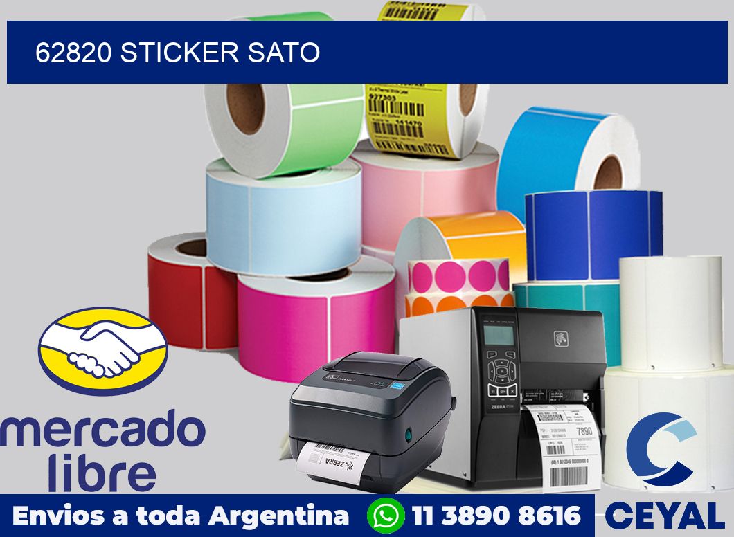 62820 sticker sato